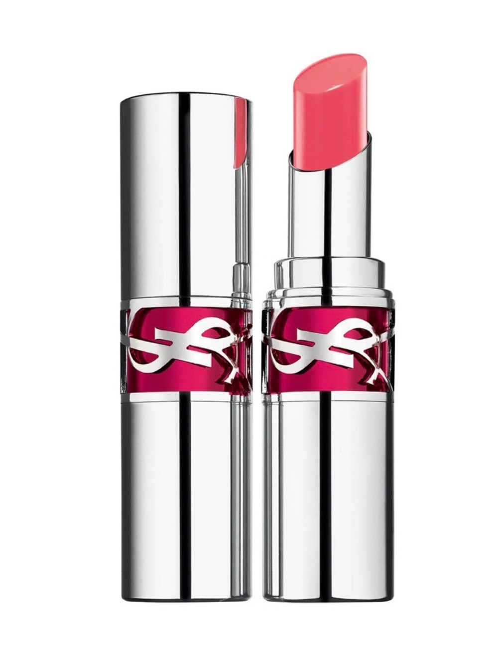 YSL Loveshine Candy Glaze Glossy Shine Lip Gloss Stick - Flashing Rose - NIB